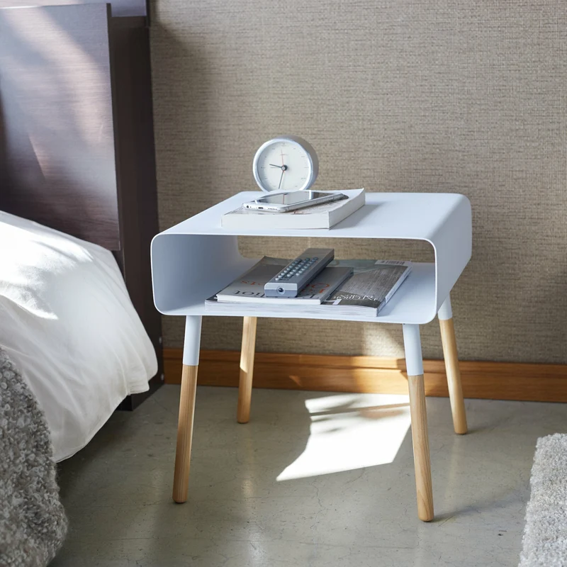 Table de chevet blanc Plain - Yamazaki