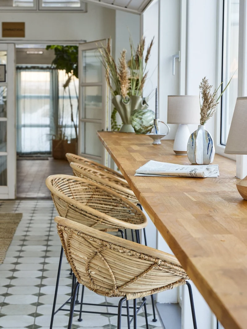 Tabouret de bar en rotin Yvonne - Bloomingville