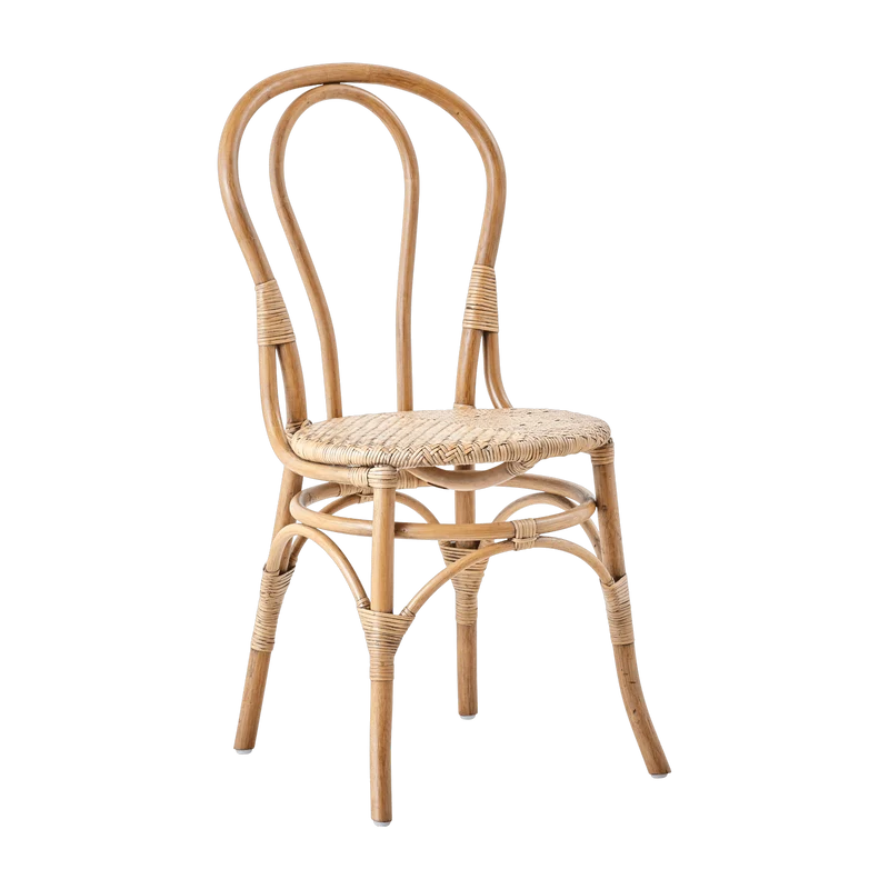 2 Chaises de bistrot rotin naturel Lulu - Sika Design