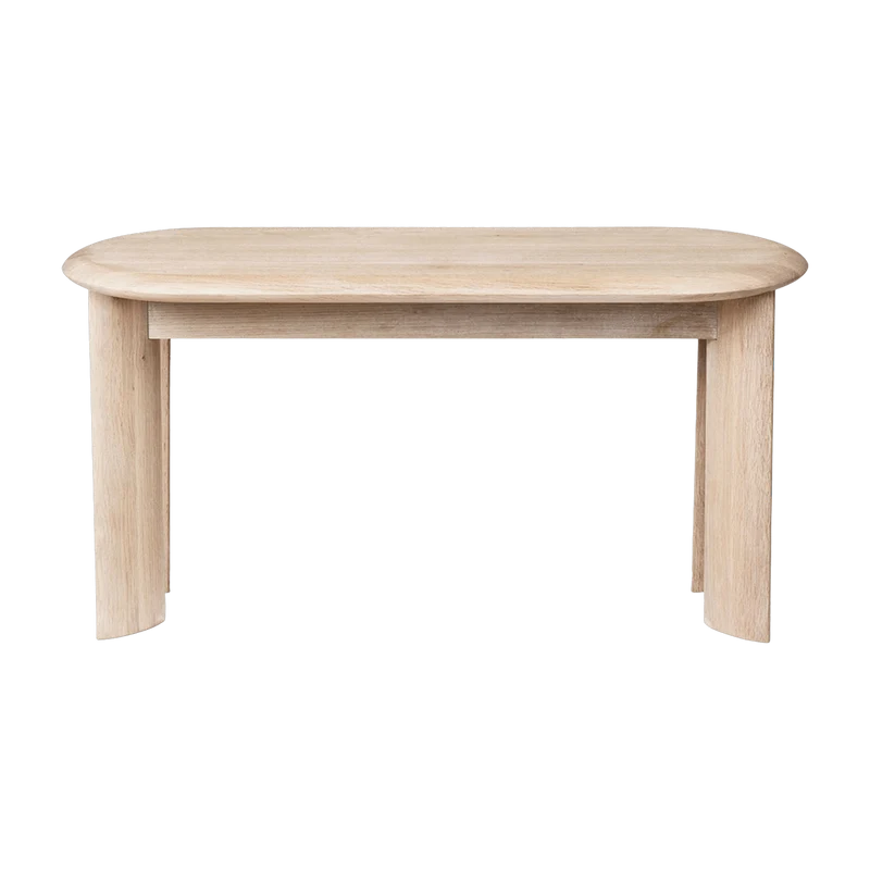 Banc en bois blanc huilé Bevel - Ferm Living