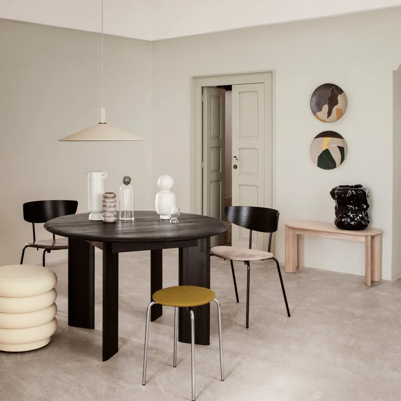 Banc en bois blanc huilé Bevel - Ferm Living
