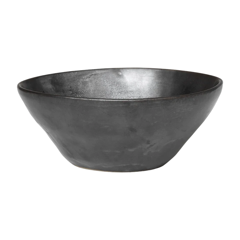 Bol en porcelaine noir M Flow - Ferm Living