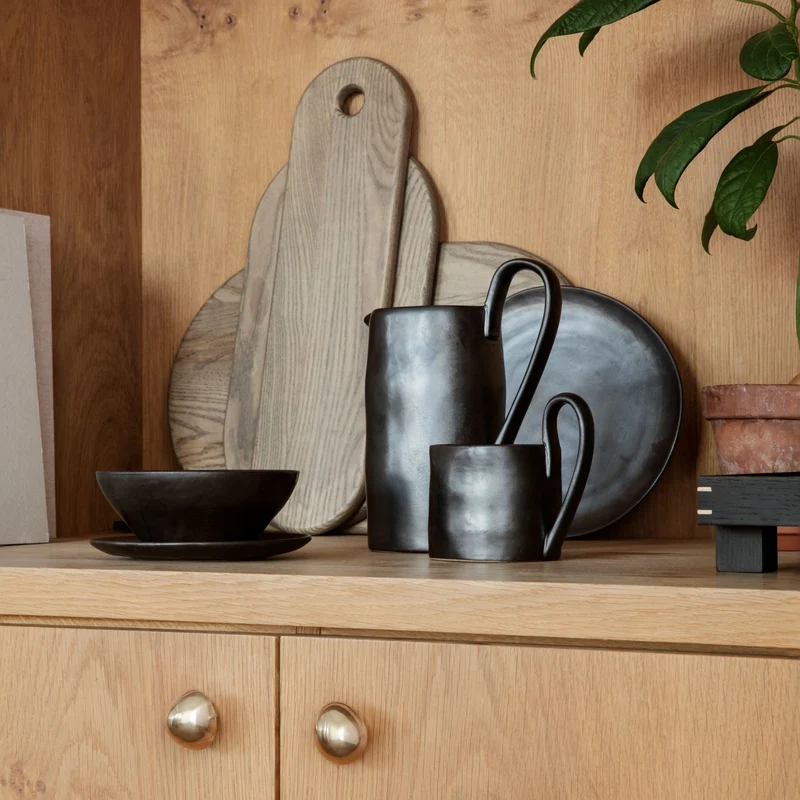 Bol en porcelaine noir M Flow - Ferm Living