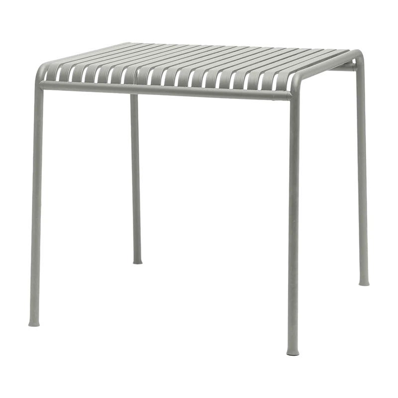 Table à manger d'extérieur en métal gris 82,5x90cm Palissade - HAY