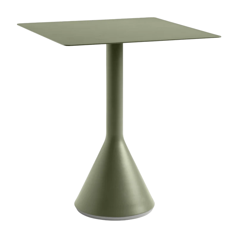 Table cone carrée olive Palissade - HAY