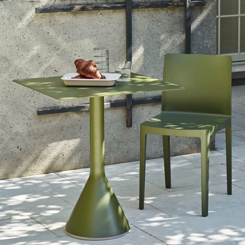 Table cone carrée anthracite Palissade - HAY