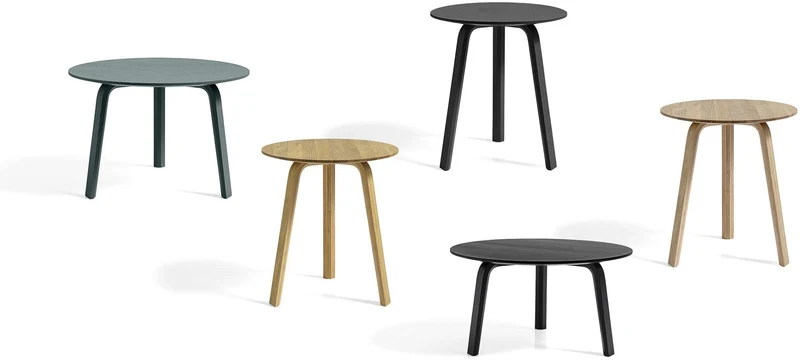 Table basse noire en chêne 60 cm Bella - HAY