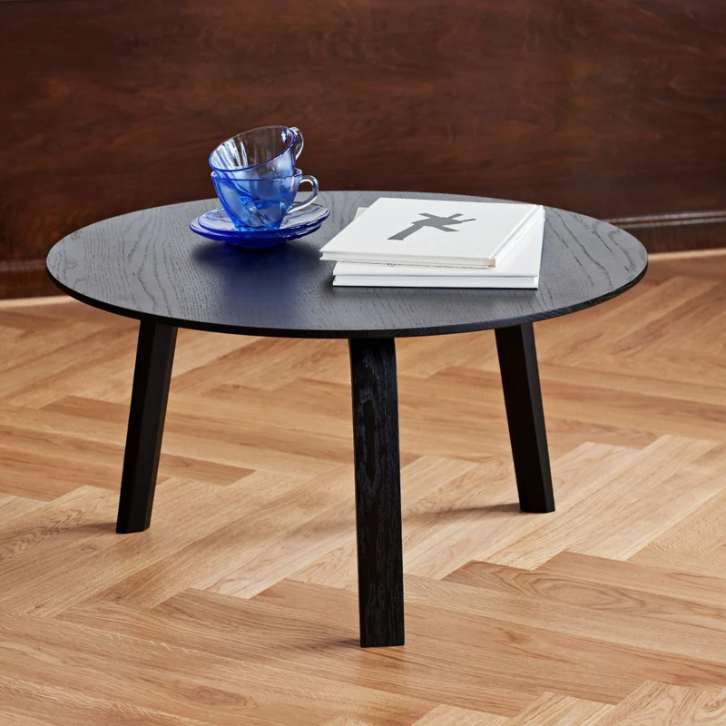 Table basse noire en chêne 60 cm Bella - HAY