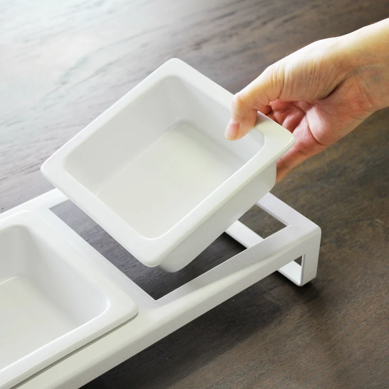 Gamelle pour animal de compagnie blanche - Yamazaki
