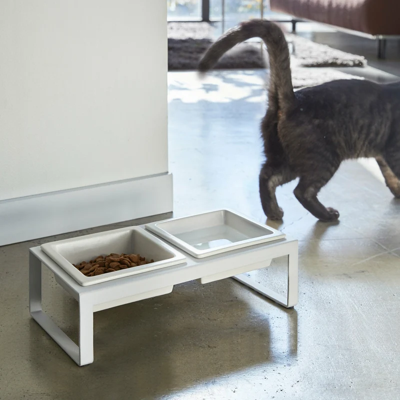 Gamelle pour animal de compagnie blanche - Yamazaki