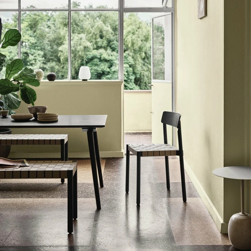 Banc en chêne noir 157 cm Betty Bench - &Tradition