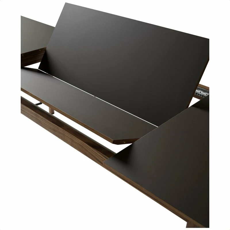 Table à manger avec rallonge en chêne fumé stratifié Fenix 240 à 340 cm Patch HW2 - &Tradition