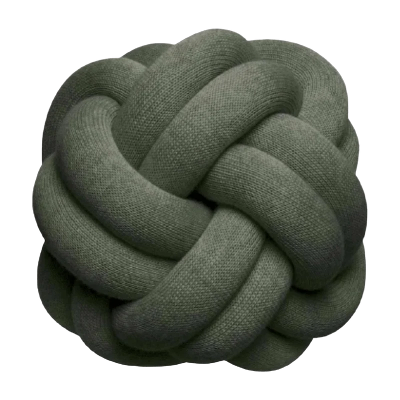 Coussin vert forêt Knot - Design House Stockholm