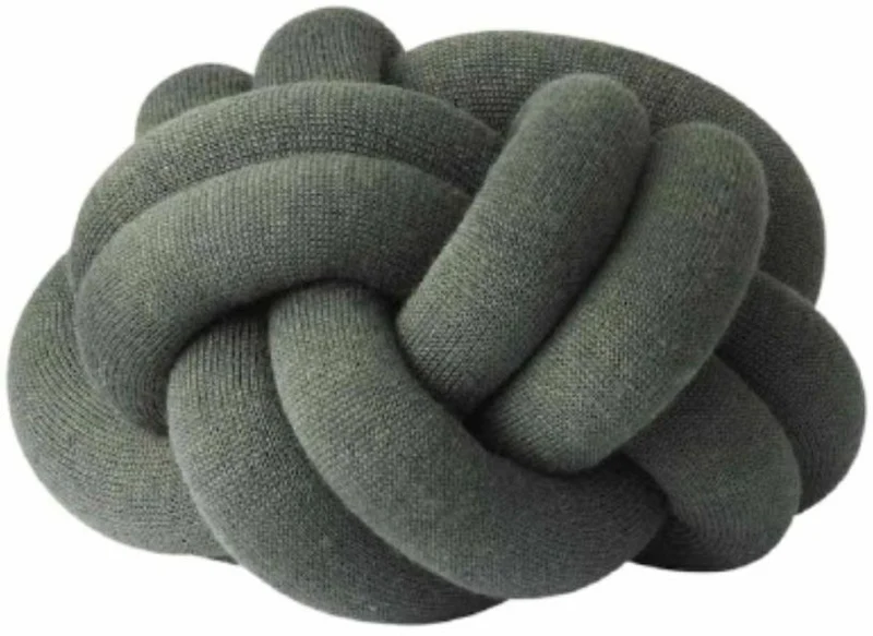 Coussin vert forêt Knot - Design House Stockholm