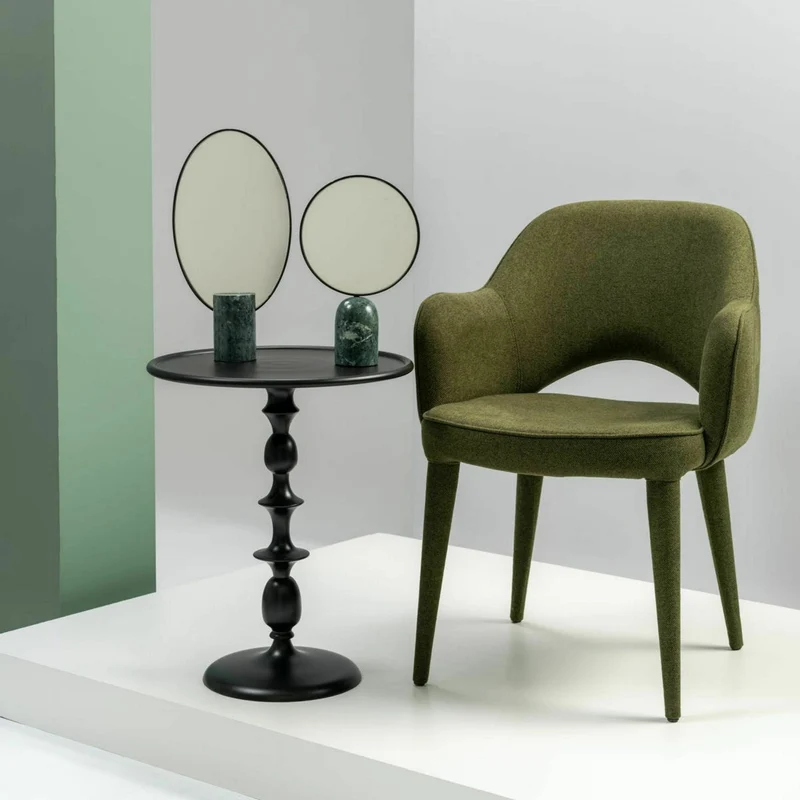 Chaise en tissu vert Cosy - Pols Potten