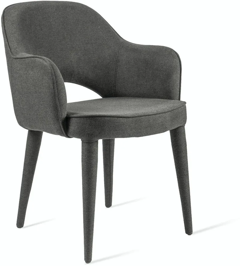 Chaise en tissu gris Cosy - Pols Potten
