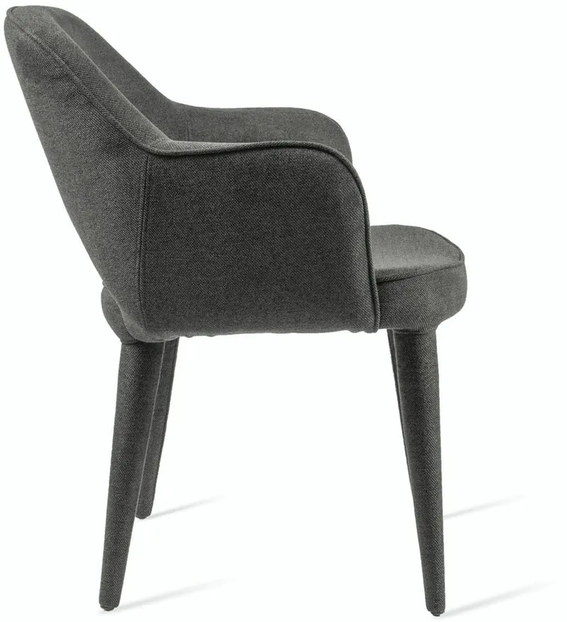 Chaise en tissu gris Cosy - Pols Potten