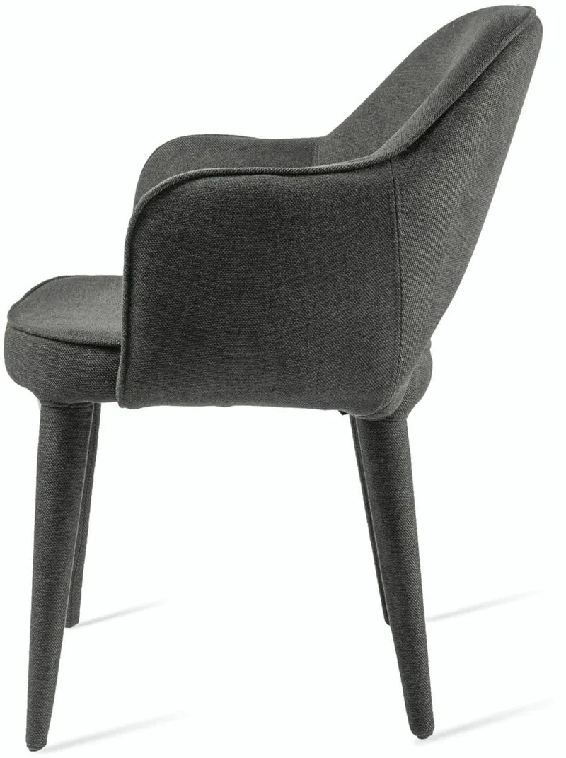 Chaise en tissu gris Cosy - Pols Potten