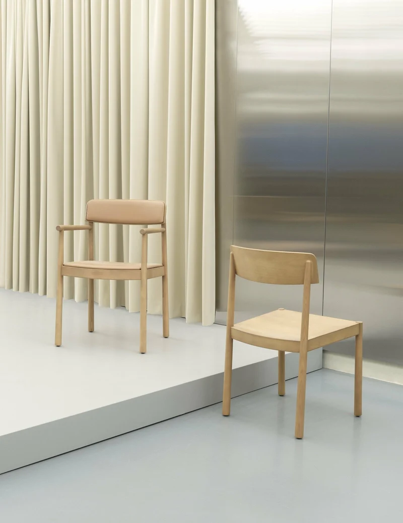 Chaise en bois de frêne Timb Tan - Normann Copenhagen
