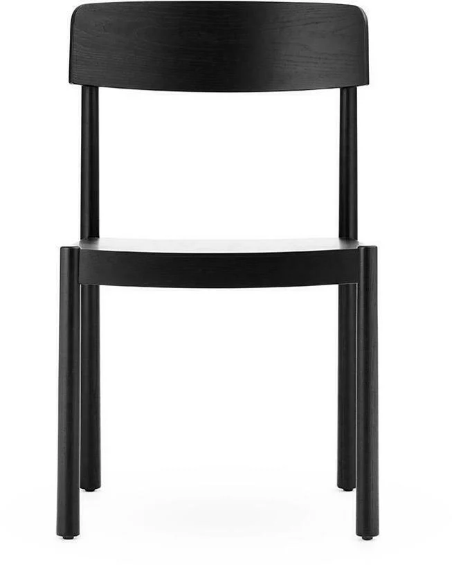 Chaise en bois de frêne noire Timb noir - Normann Copenhagen