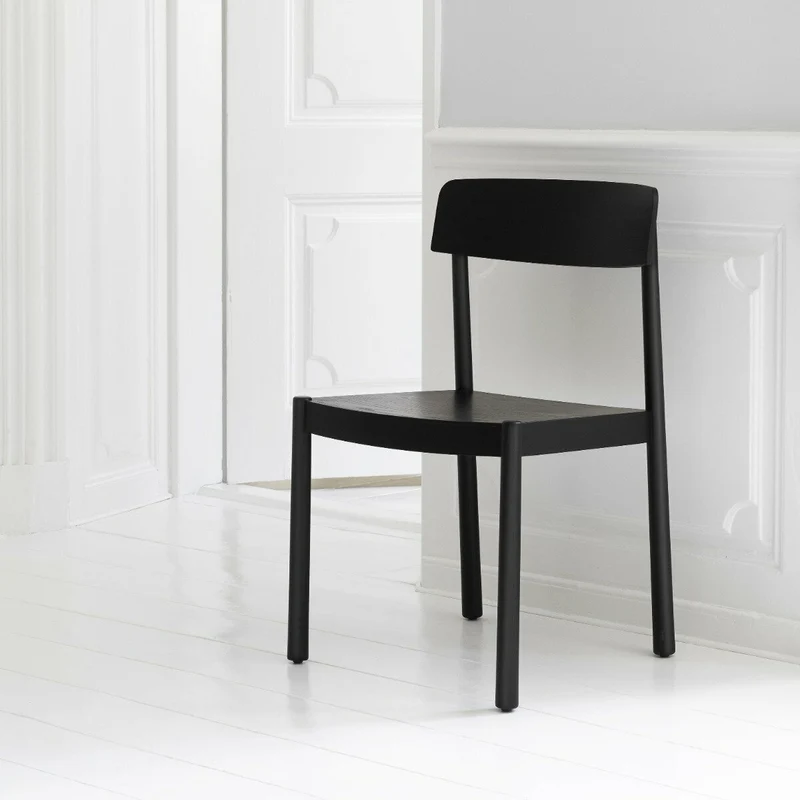 Chaise en bois de frêne noire Timb noir - Normann Copenhagen
