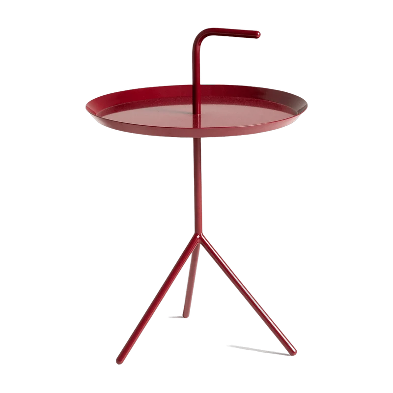 Table d'appoint en métal rouge cerise DLM - HAY