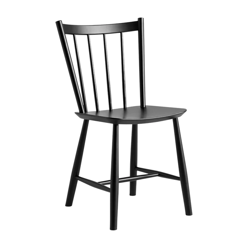 Chaise scandinave en bois de hêtre noir - HAY