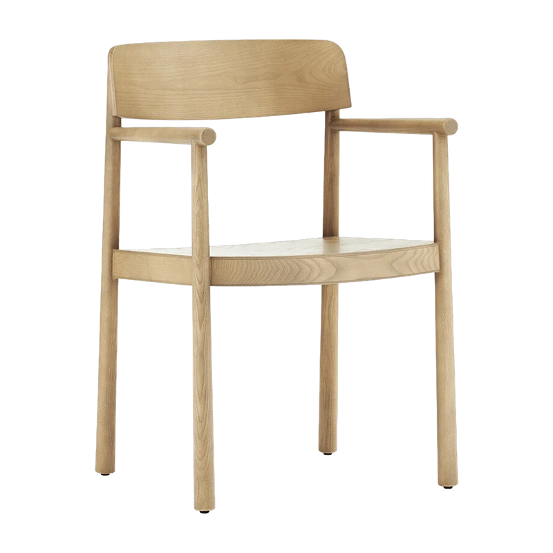 Chaise en bois de frêne avec accoudoirs Timb Tan - Normann Copenhagen