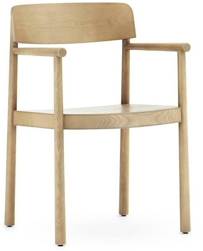 Chaise en bois de frêne avec accoudoirs Timb Tan - Normann Copenhagen