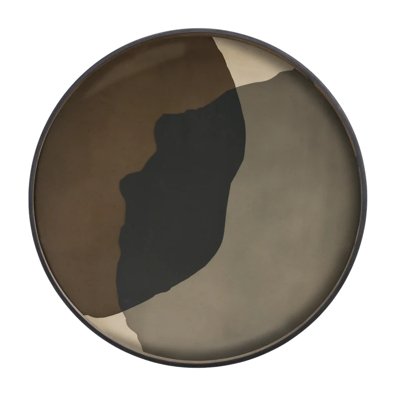 Plateau en verre foncé XL Translucent Silhouettes - Ethnicraft Accessories