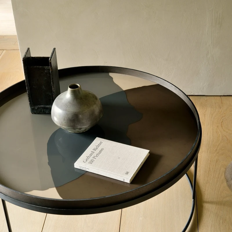 Plateau en verre foncé XL Translucent Silhouettes - Ethnicraft Accessories