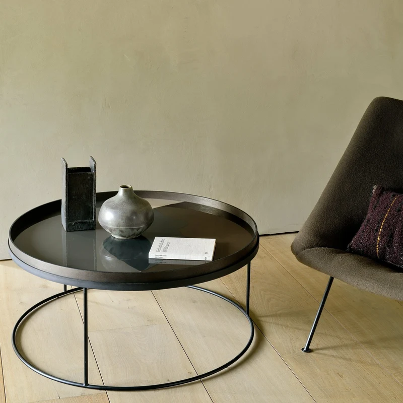 Plateau en verre foncé XL Translucent Silhouettes - Ethnicraft Accessories
