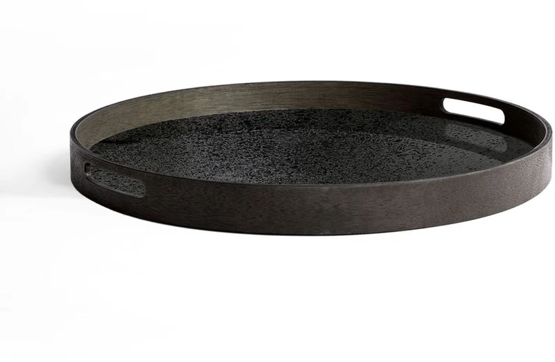 Plateau miroir noir charbon S - Ethnicraft Accessories