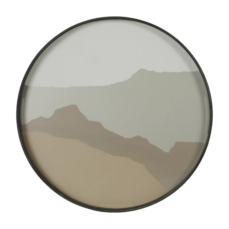 Plateau en verre rond Sand Wabi Sabi S - Ethnicraft Accessories