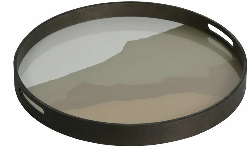 Plateau en verre rond Sand Wabi Sabi S - Ethnicraft Accessories