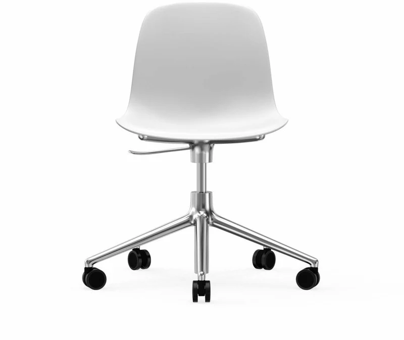 Chaise de bureau en aluminium et pp blanc Form - Normann Copenhagen