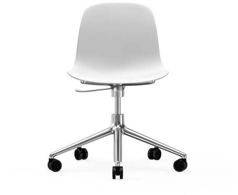Chaise de bureau en aluminium et pp blanc Form - Normann Copenhagen