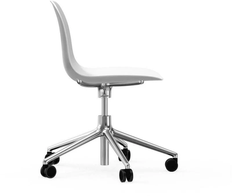 Chaise de bureau en aluminium et pp blanc Form - Normann Copenhagen