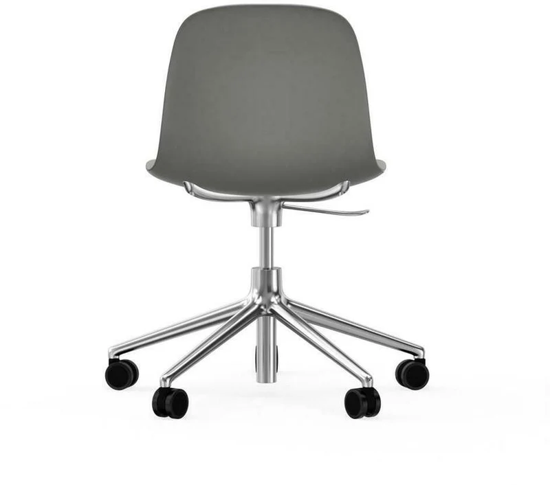 Chaise de bureau réglable à roulettes en pp grise Swivel 5W Norman Copenhagen Grey - Normann Copenhagen