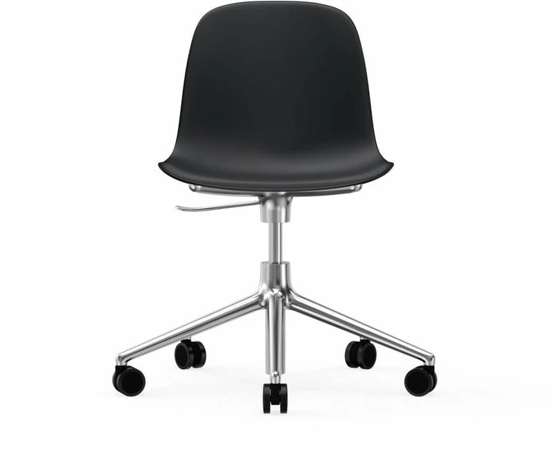 Chaise de bureau en aluminium et pp noir Form - Normann Copenhagen