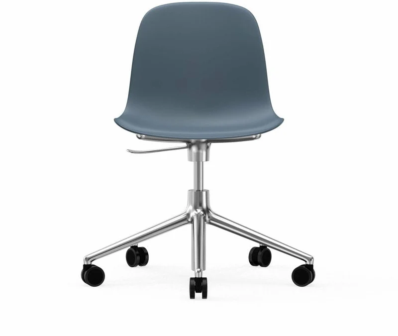 Chaise de bureau en aluminium et pp bleu Form - Normann Copenhagen