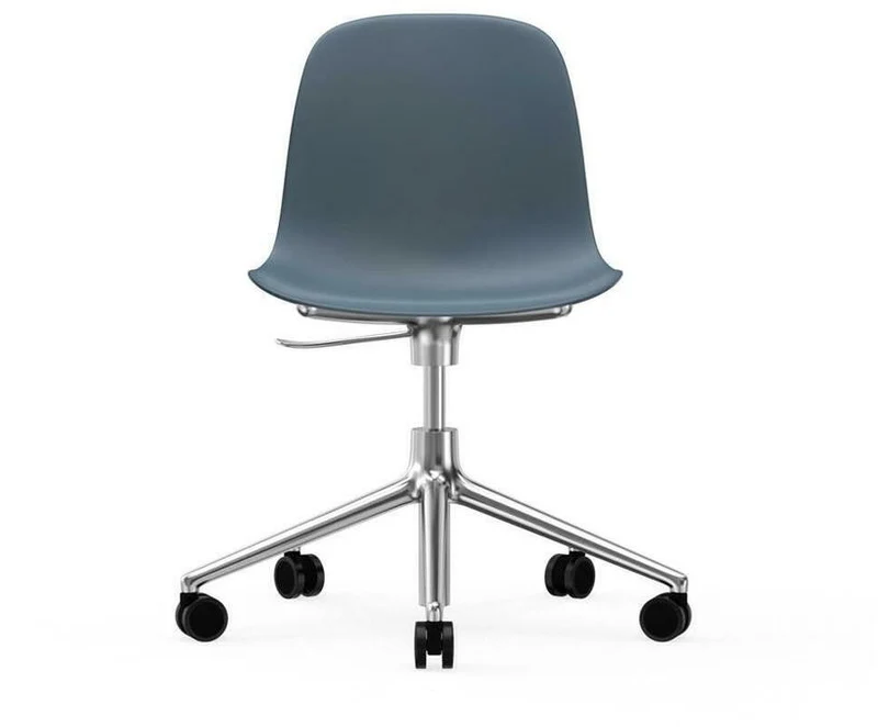 Chaise de bureau en aluminium et pp bleu Form - Normann Copenhagen