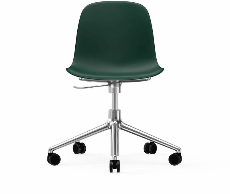 Chaise de bureau en aluminium et pp vert Form - Normann Copenhagen