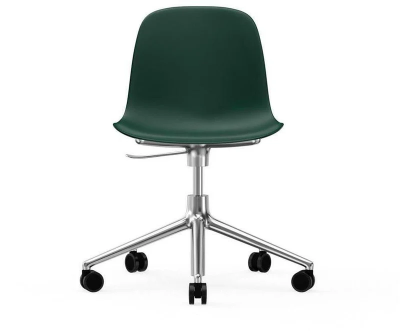 Chaise de bureau en aluminium et pp vert Form - Normann Copenhagen