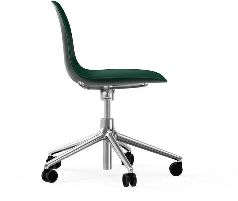 Chaise de bureau en aluminium et pp vert Form - Normann Copenhagen