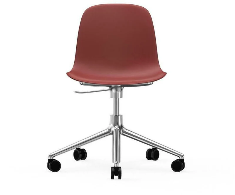 Chaise de bureau en aluminium et pp rouge Form - Normann Copenhagen