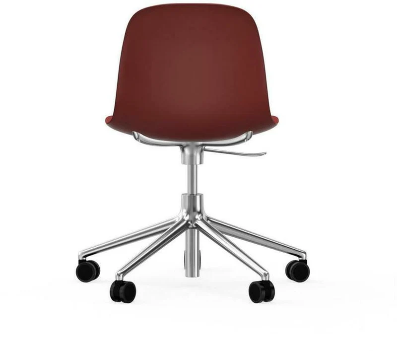 Chaise de bureau en aluminium et pp rouge Form - Normann Copenhagen