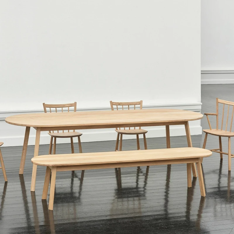 Table en bois de chêne huilé 250 cm Triangle - HAY
