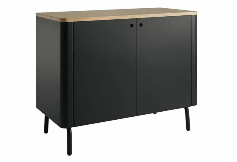 Cabinet en métal noir Edgar - Resistub