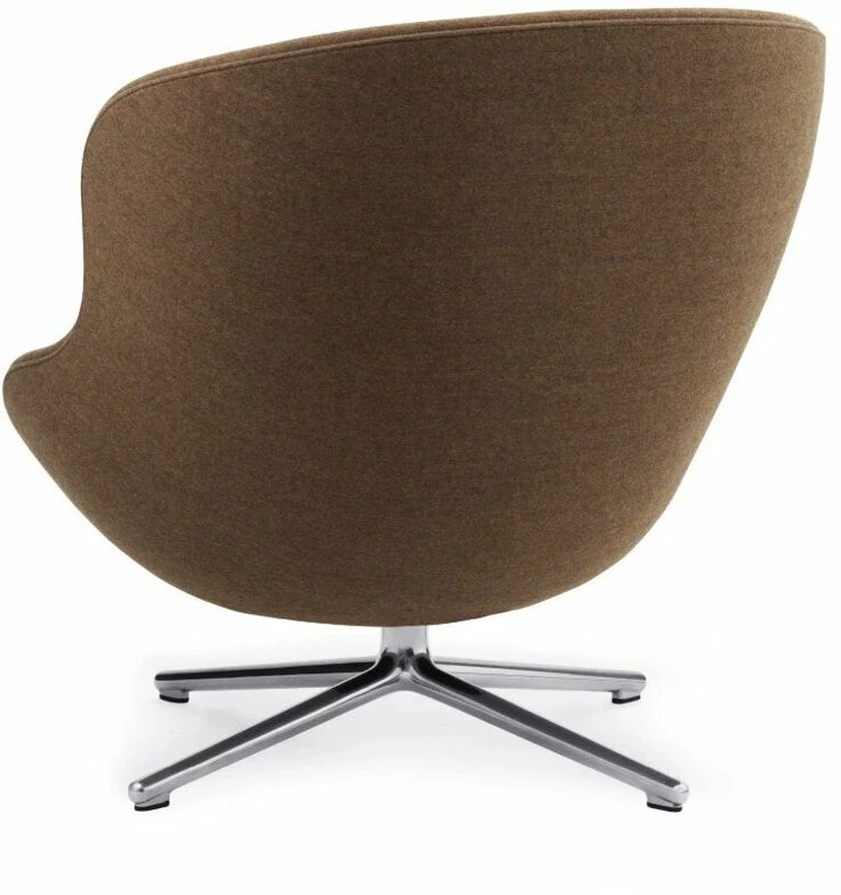 Fauteuil bas en aluminium et tissu marron Hyg - Normann Copenhagen